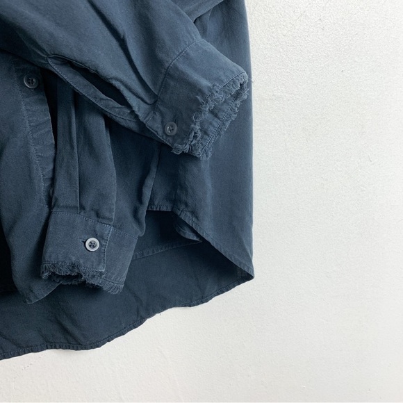 Cloth & Stone by Anthropologie Charcoal Gray Chambray Top Sz M - Picture 6 of 8